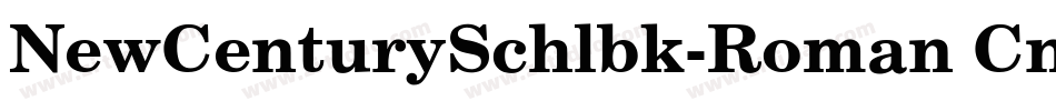 NewCenturySchlbk-Roman Cn字体转换